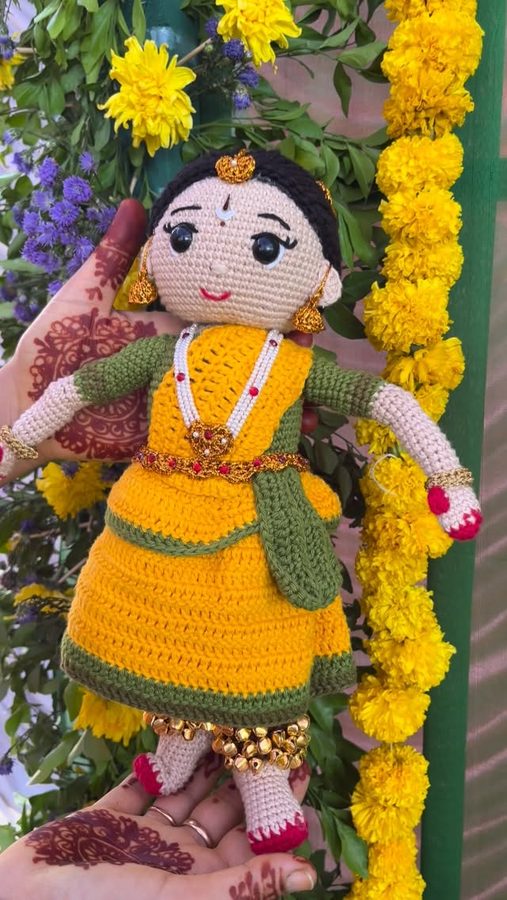 Crochet classical dancer doll
